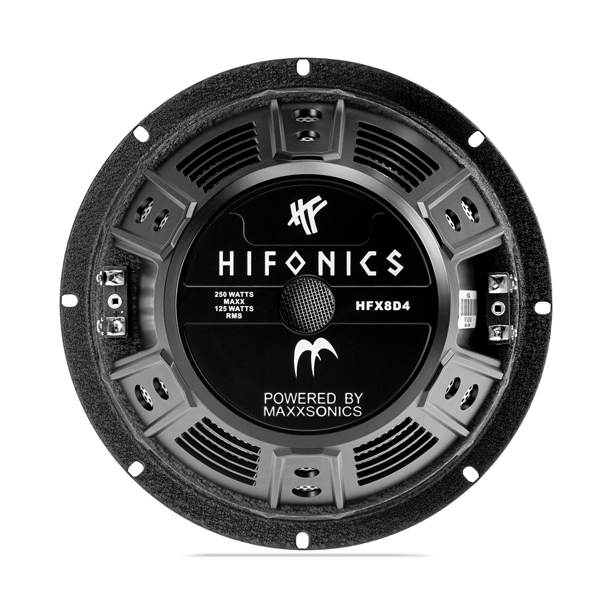 Hifonics 4 Pack 8" Subwoofer, 250W Max 125W RMS Car & Powersports Speaker, Black