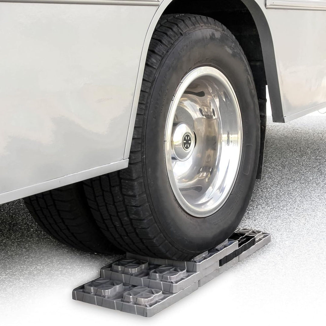 Camco 10 Pack Fasten XL RV Leveling Blocks, Interlocking Design, 10.5" x 10.5" - VMInnovations