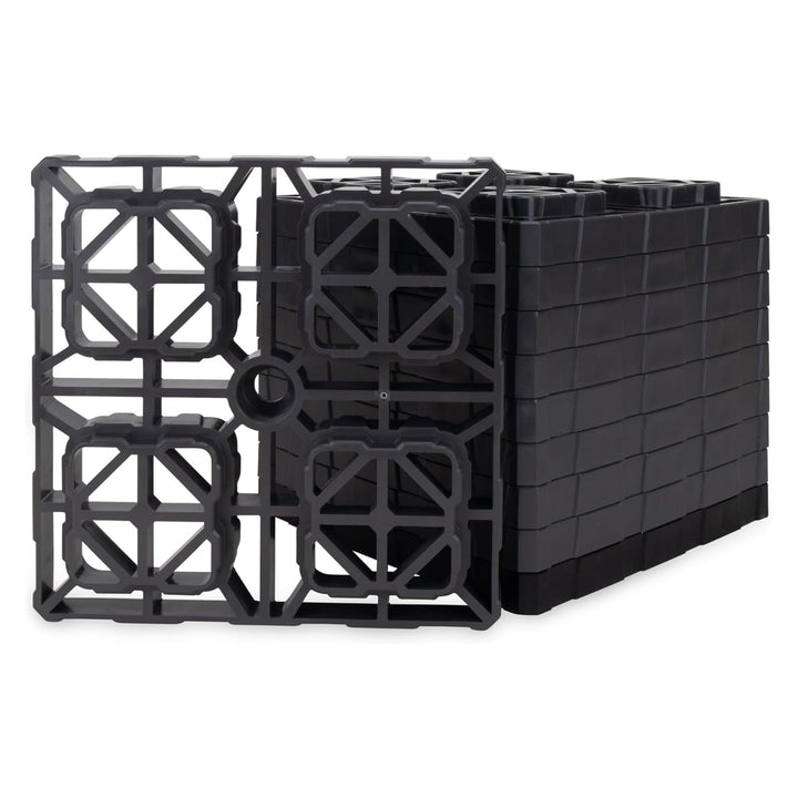Camco 10 Pack Fasten XL RV Leveling Blocks, Interlocking Design, 10.5" x 10.5" - VMInnovations