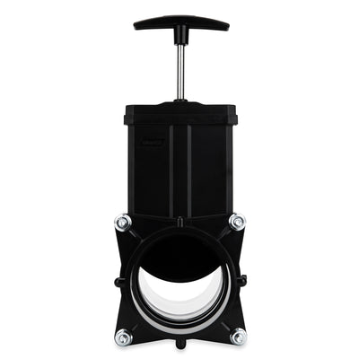 Camco RV Gate Valve with 3.5 Inch Clear Adapter for Sewer Hose and Drain Pipe - VMInnovations