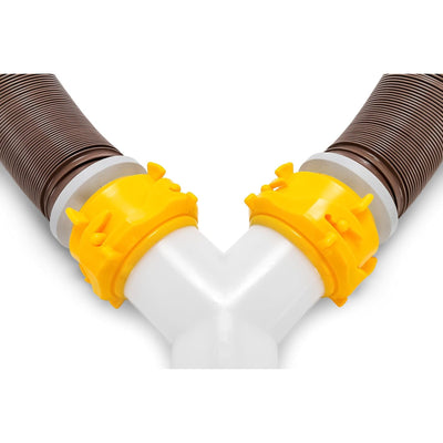 Camco Revolution 20 Ft RV Sewer Hose Kit with Swivel Fittings and Wye Connector - VMInnovations