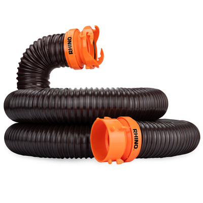 Camco RhinoFLEX 10 Ft RV Sewer Hose Extension with Lug and Bayonet Fitting