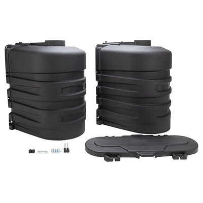 Camco Dual Propane Tank Cover for Campers or RVs, Fits 2 20lb Tanks (Open Box)