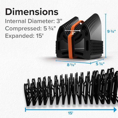 Sidewinder 15' RV Sewer Hose Support, Gravity Flow Tool for Sewer (Open Box)