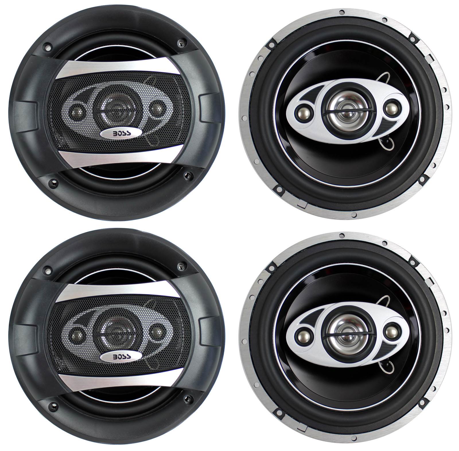 BOSS AUDIO P65.4C 6.5" 4-Way 400W Car Audio Coaxial Speakers Stereo P654C