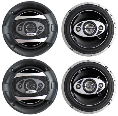 BOSS AUDIO P65.4C 6.5" 4-Way 400W Car Audio Coaxial Speakers Stereo P654C