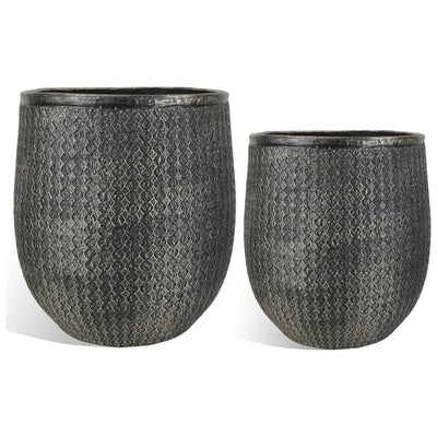 Worth 12" Round Planter, Lightweight Magnesium Oxide Cement Plant Pot (Open Box)