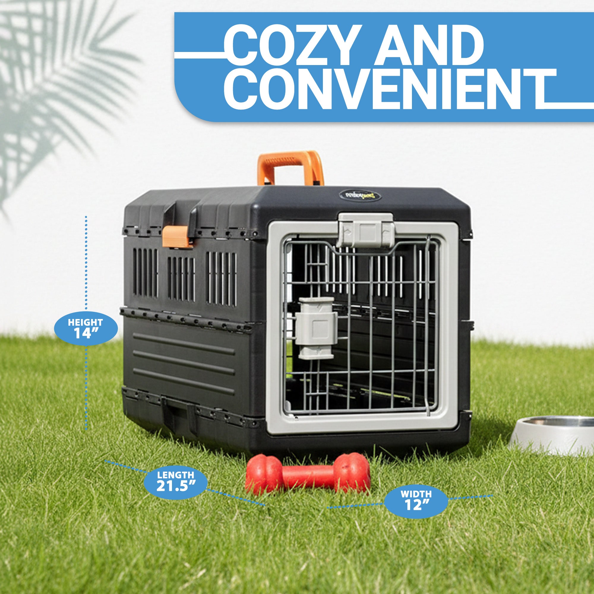 Mirapet Pet Carrier, Collapsible Portable Kennel for Small Cats & Dogs(Open Box)