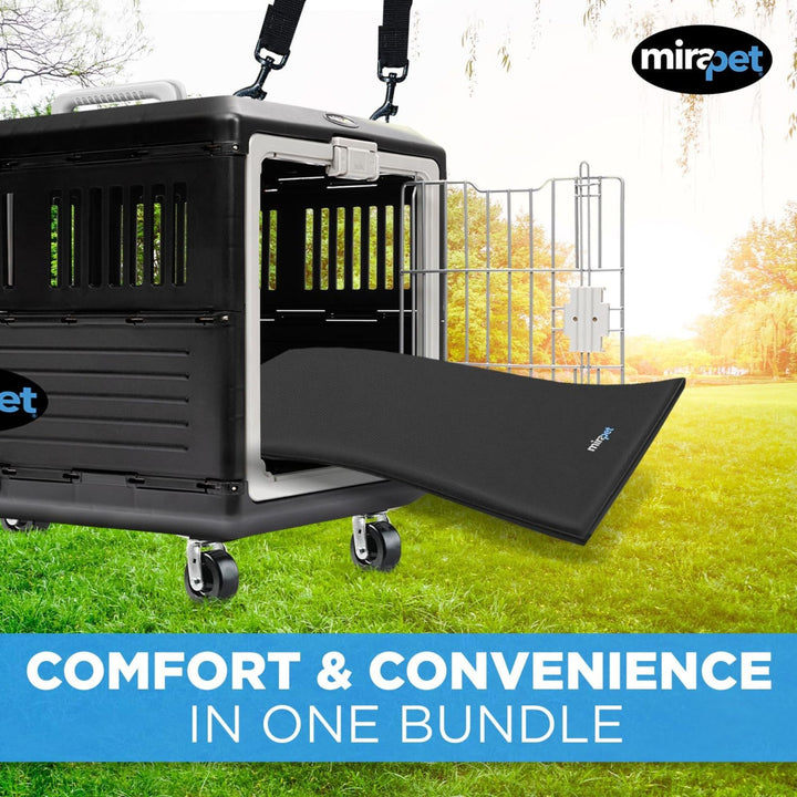 Mirapet Pet Carrier with Pad, Portable Travel Kit for Small Cats or Dogs, 21" - VMInnovations