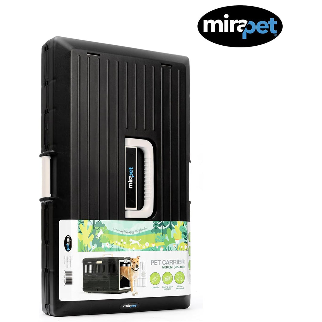 Mirapet Pet Carrier, Collapsible Portable Kennel for Medium Cats or Dogs, 26" - VMInnovations