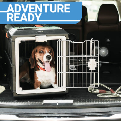 Mirapet Pet Carrier with Pad, Portable Travel Kit for Medium Cats or Dogs, 26" - VMInnovations