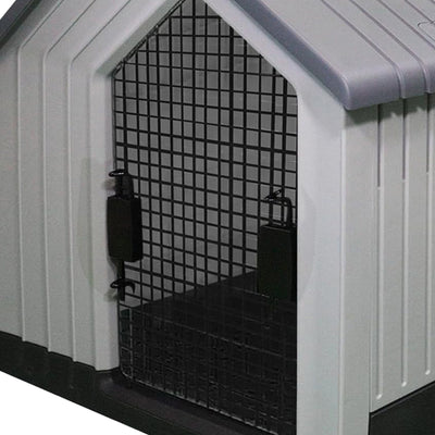 MiraPet Dog House, Indoor or Outdoor Durable Plastic Waterproof (Open Box) - VMInnovations