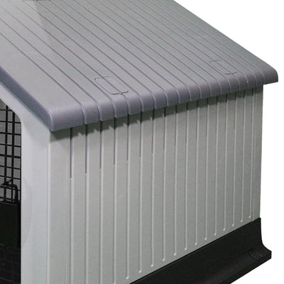 MiraPet Dog House, Indoor or Outdoor Durable Plastic Waterproof (Open Box) - VMInnovations