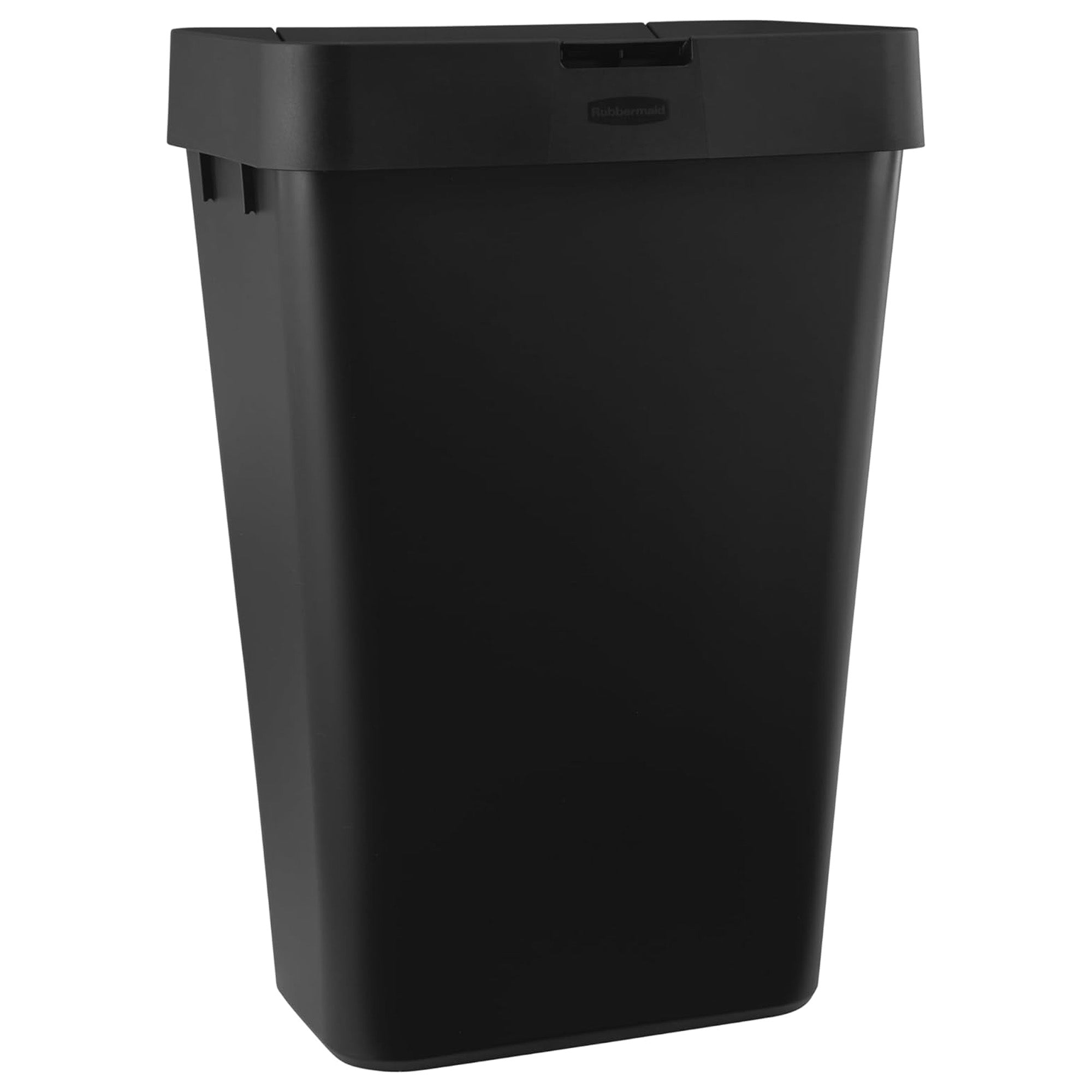 Rubbermaid Touch-Top Kitchen Trash Can Storage with Lid, 12.2 Gallons, Black - VMInnovations