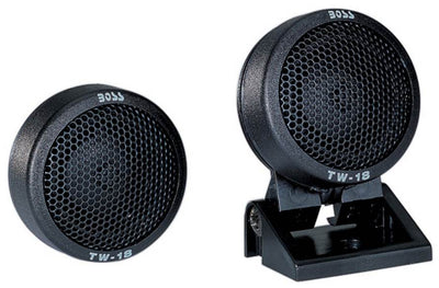 2) BOSS TW18 .5" 200W Micro Dome Car Audio Tweeters Swivel/Surf/Angle Mount
