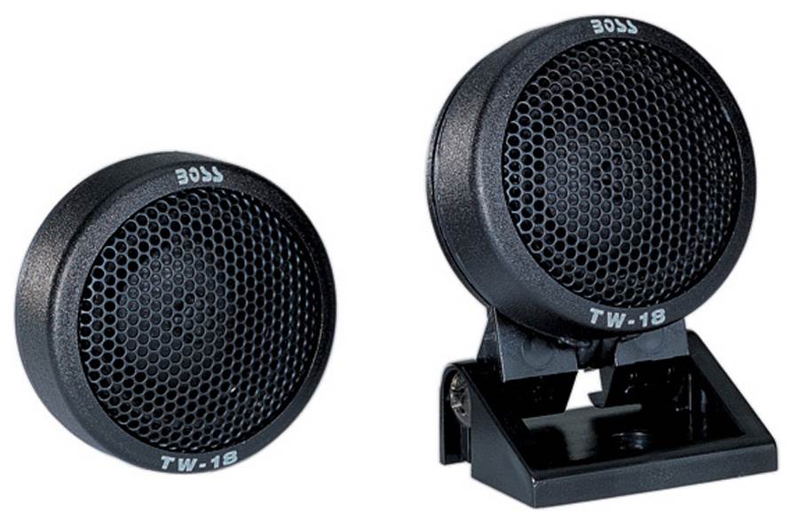 2) BOSS TW18 .5" 200W Micro Dome Car Audio Tweeters Swivel/Surf/Angle Mount