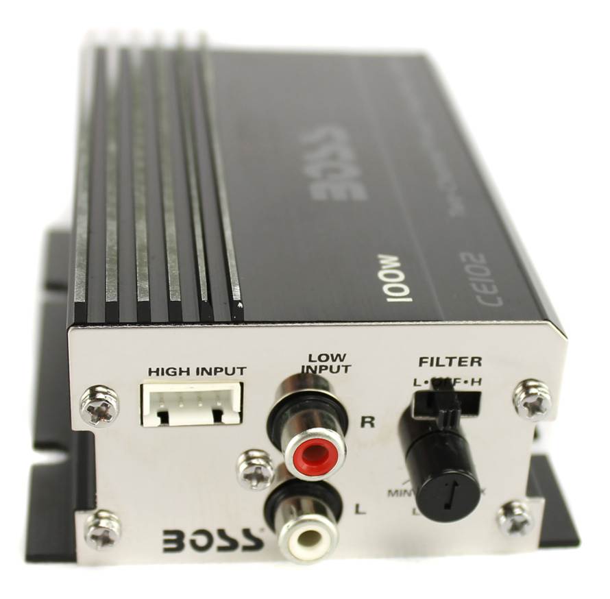 New BOSS CE102 100 Watt 2 Channel Mini Car/Motorcycle/ATV Audio Power Amplifier