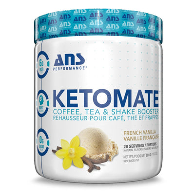 ANS Performance Ketomate Coffee Creamer with MCT Oil Powder, French Vanilla