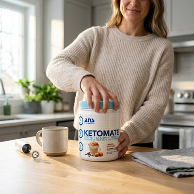 ANS Performance Ketomate Coffee Creamer with MCT Oil Powder, Carmel Macchiato