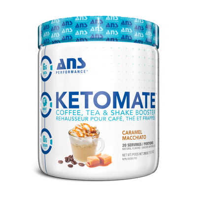 ANS Performance Ketomate Coffee Creamer with MCT Oil Powder, Carmel Macchiato