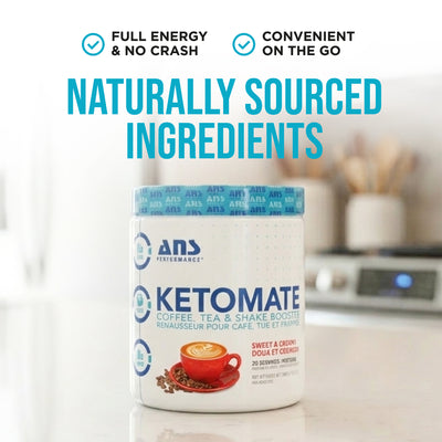 ANS Performance Ketomate Coffee Creamer with MCT Oil Powder, Sweet and Creamy