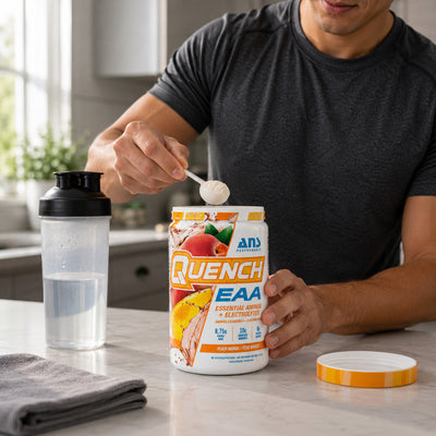 ANS Performance Quench EAA Hydration Drink Mix with Electrolytes, Peach Mango