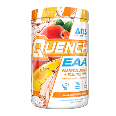 ANS Performance Quench EAA Hydration Drink Mix with Electrolytes, Peach Mango