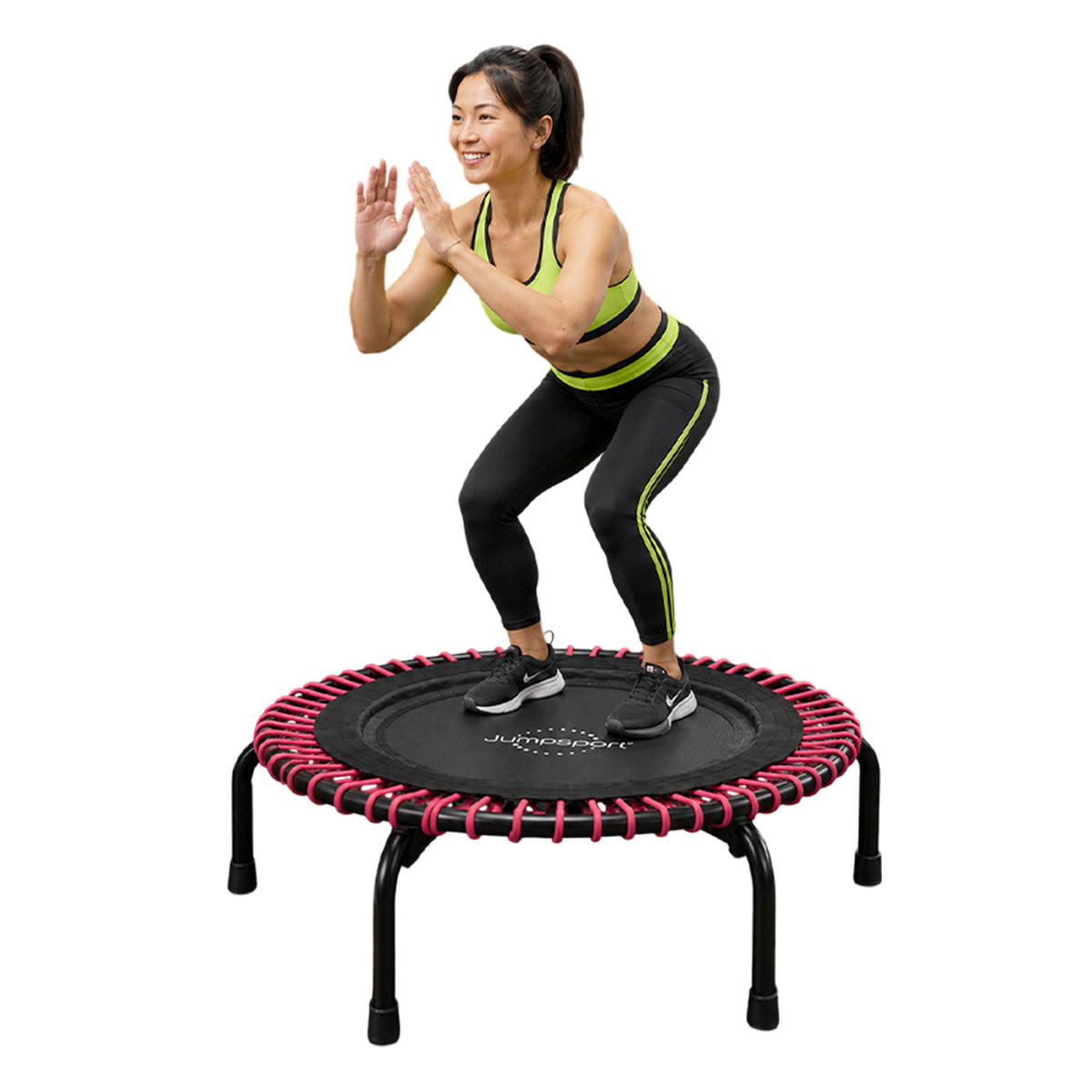 JumpSport 230 Workout Rebounder for Adults, 39" Mini Fitness Trampoline, Black - VMInnovations