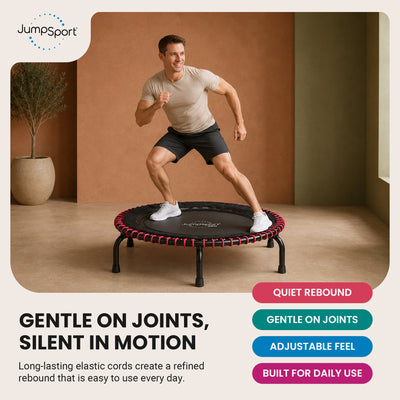 JumpSport 250 Workout Rebounder for Adults, 39"Mini Fitness Trampoline(Open Box)