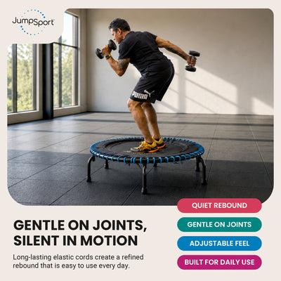 JumpSport 250 Workout Rebounder for Adults, Mini Fitness Trampoline, (Open Box) - VMInnovations