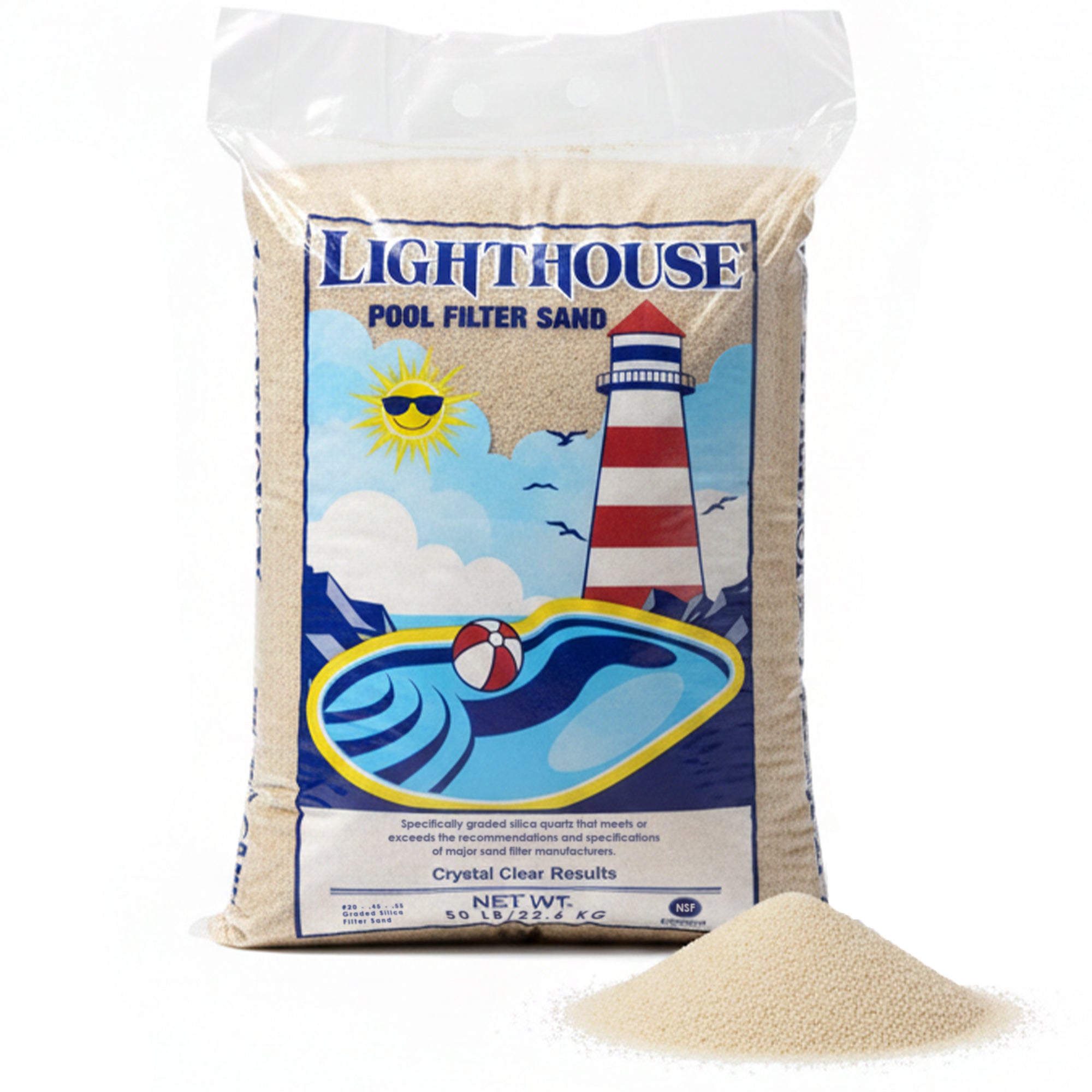 U.S. Silica 50 Pound Pool Filter Sand, Crystalline Silica for Pool Filtration - VMInnovations