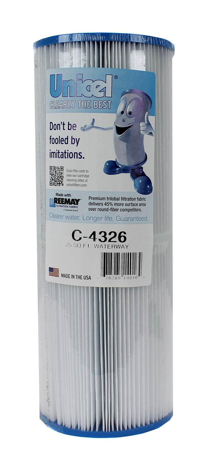 Unicel C-4326 Replacement 25 Sq Ft Pool Hot Tub Spa Filter Cartridge, 106 Pleats