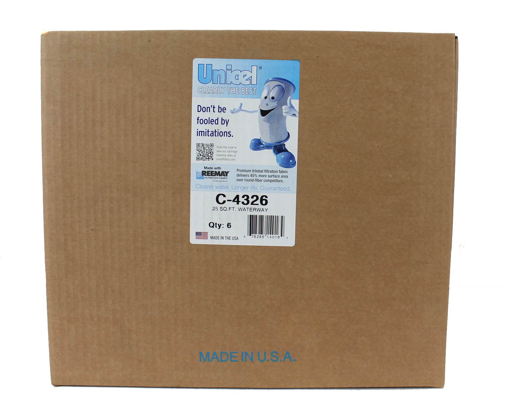 Unicel 25 Square Foot Rainbow Waterway Replacement Filter Cartridge, White(Used) - VMInnovations