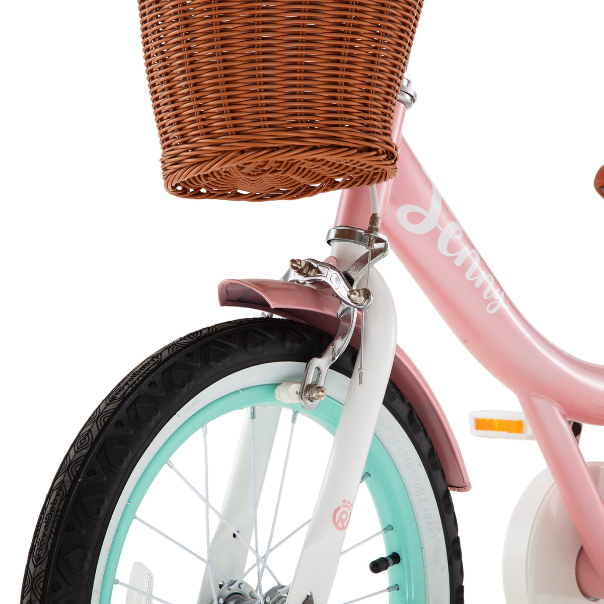 RoyalBaby Princess Outdoor Kid's Bicycle with Basket, 20 Inch, Jenny Pink/Mint