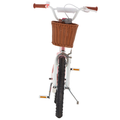 RoyalBaby Princess Girl Kid Outdoor Bicycle 18" with Kickstand, Jenny/Pink-Mint - VMInnovations