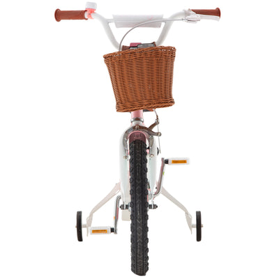 RoyalBaby Princess Girl Kids Bicycle 14" with Training Wheels, Jenny/Pink-Mint - VMInnovations