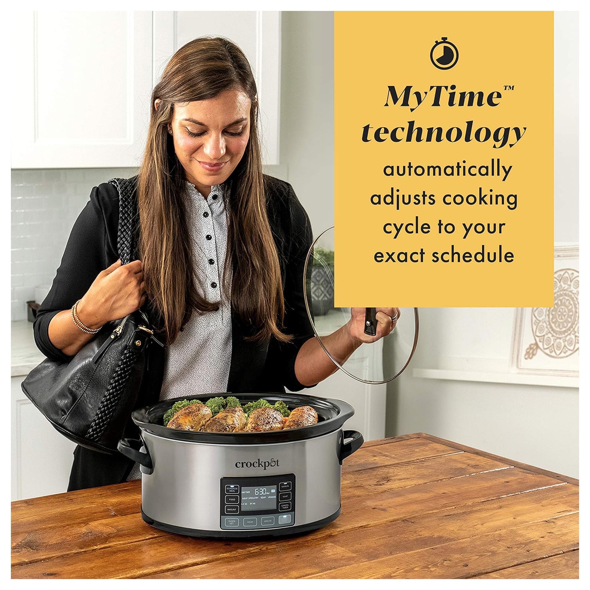 Crock-Pot 6qt Programmable Slow Cooker, Timer & MyTime Technology (Open Box)