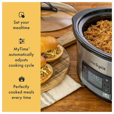 Crock-Pot 6qt Programmable Slow Cooker, Digital Timer & MyTime Technology (Used)