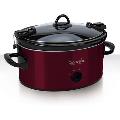 Crock-Pot Cook and Carry Manual Slow Cooker for Travel & Home, 6 Qt (Open Box)