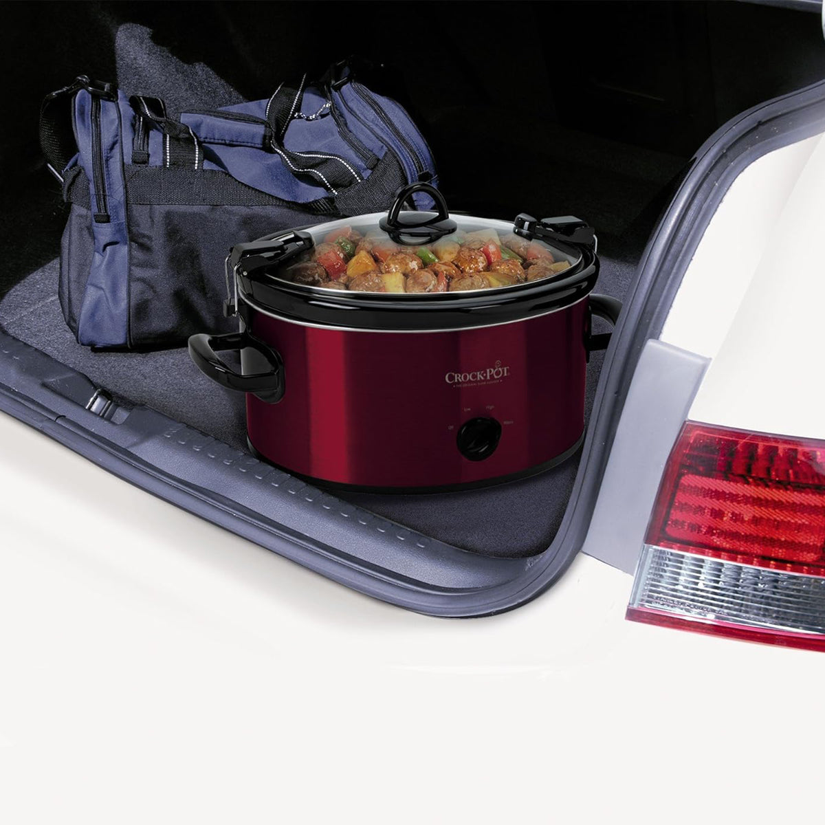 Crock-Pot Cook and Carry Manual Slow Cooker for Travel & Home, 6 Qt (Open Box)