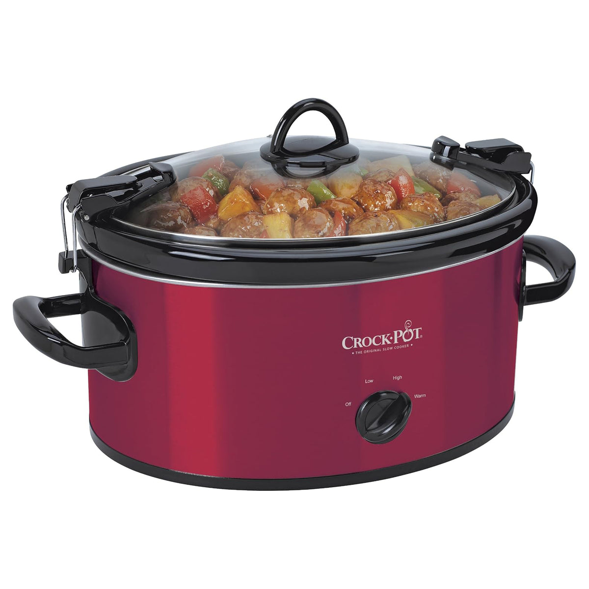 Crock-Pot Cook and Carry Manual Slow Cooker for Travel & Home, 6 Qt (Open Box)