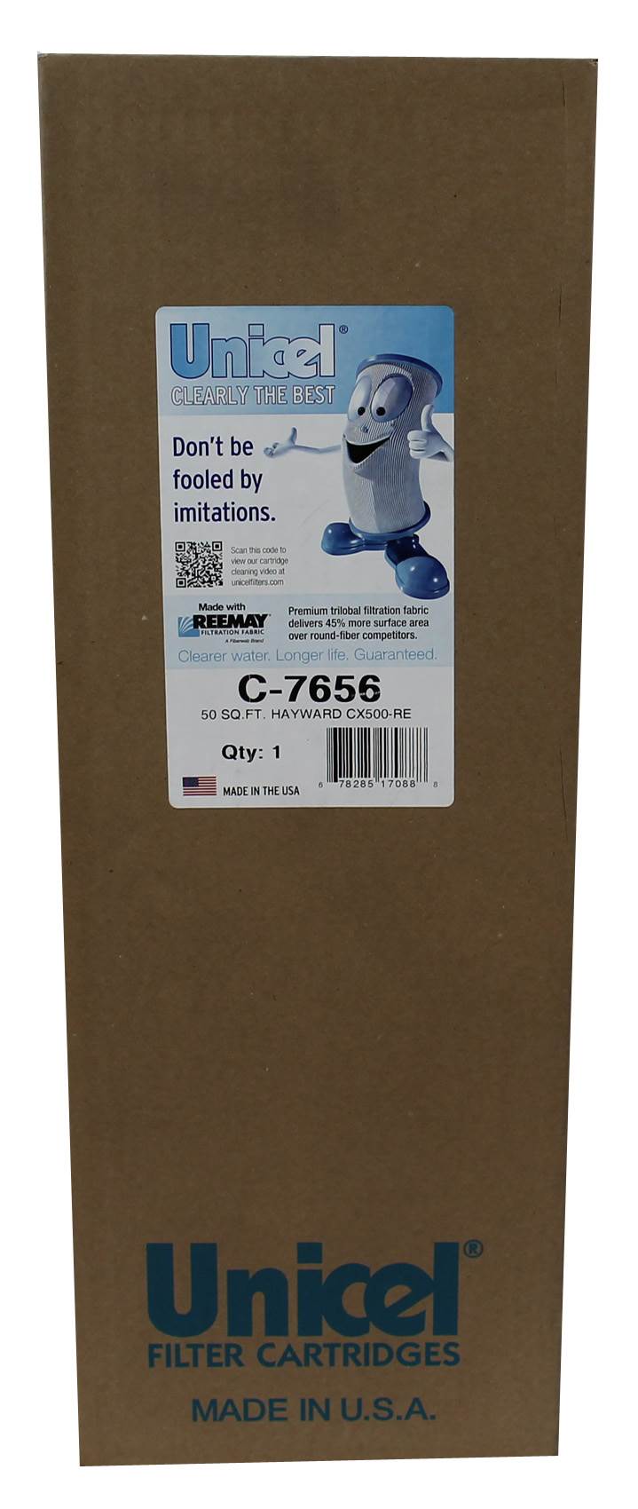 Unicel C-7656 Replacement 50 Sq Ft Pool Hot Tub Spa Filter Cartridge, 108 Pleats - VMInnovations