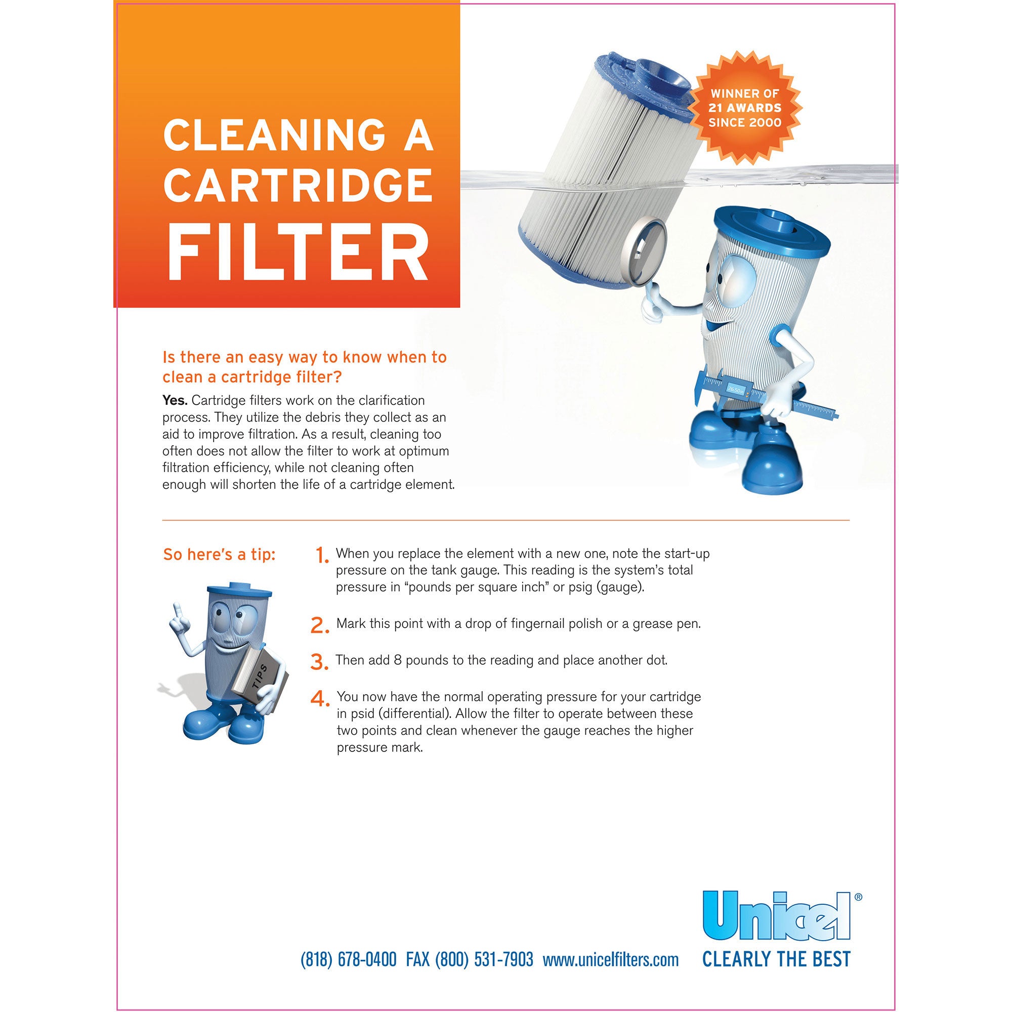 Unicel C-8409 CX900RE PXC-95 Sta-Rite Hayward Replacement Filter C8409 (6 Pack)