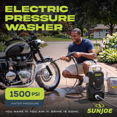 Sun Joe Electric Pressure Washer with Foam Cannon, 1500 PSI, 1.1 GPM (For Parts)