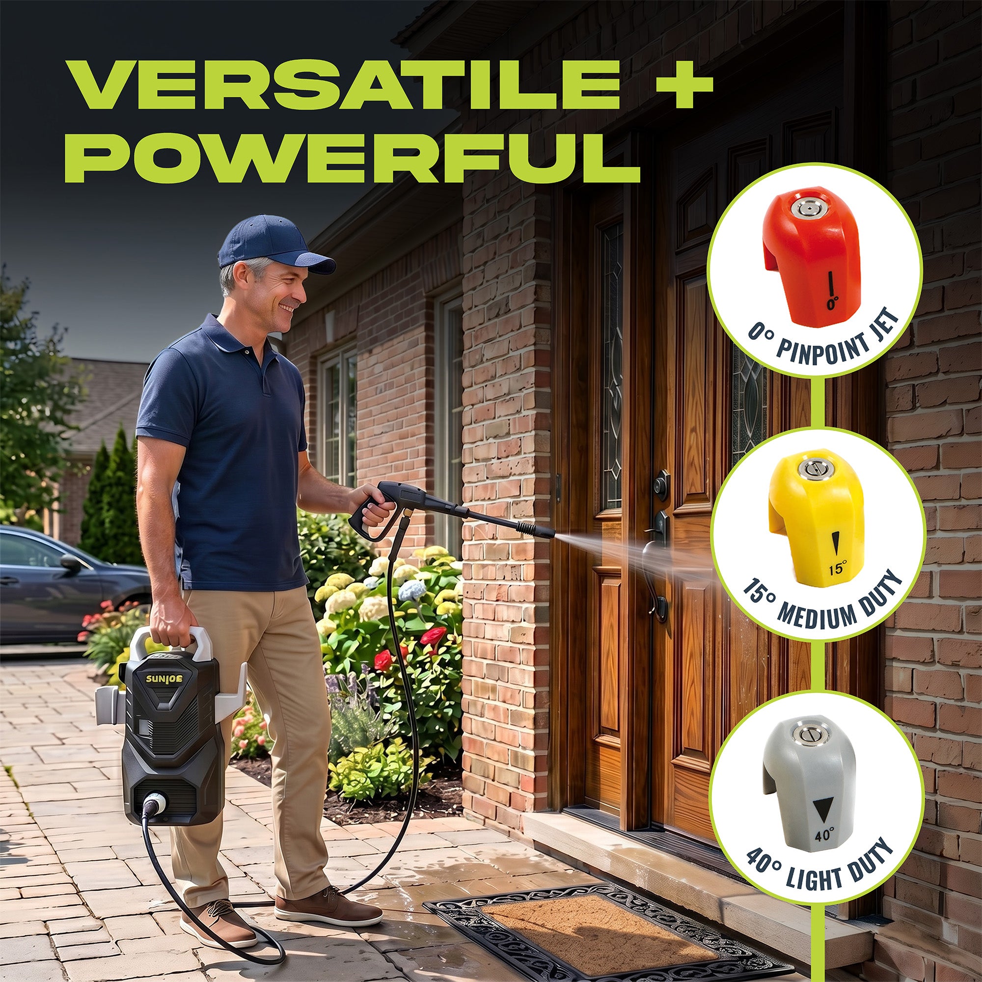 Sun Joe Electric Pressure Washer with Foam Cannon, 1500 PSI, 1.1 GPM (For Parts)
