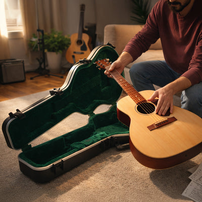 SKB Hardshell Travel Guitar Case for Martin 000 Acoustic Guitars with TSA Latch - VMInnovations