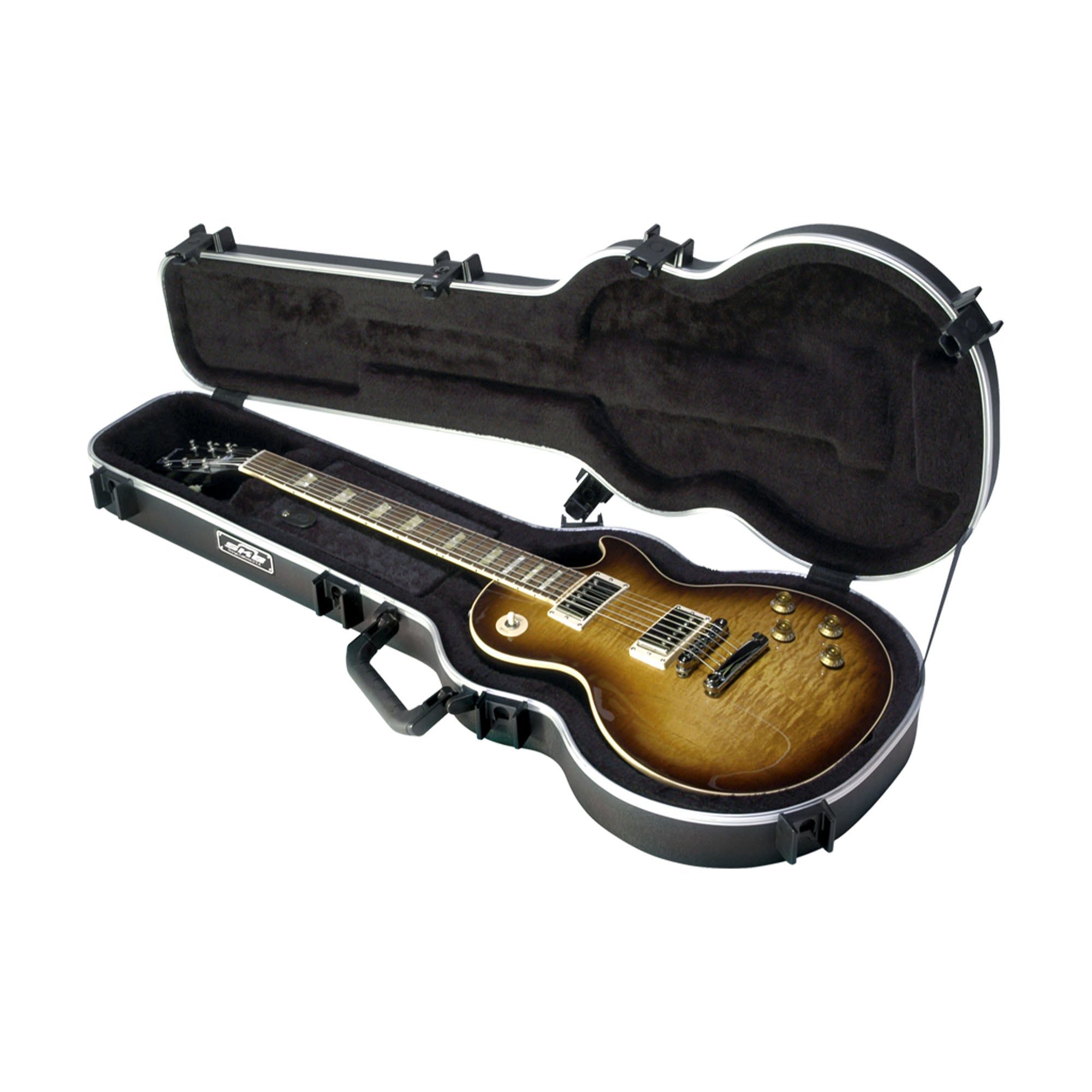 SKB Hardshell Travel Case for Les Paul Type Electric Guitars or Replicas, Black - VMInnovations