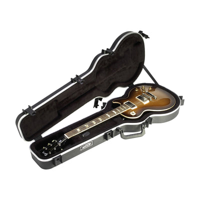 SKB Hardshell Travel Case for Les Paul Type Electric Guitars or Replicas, Black - VMInnovations