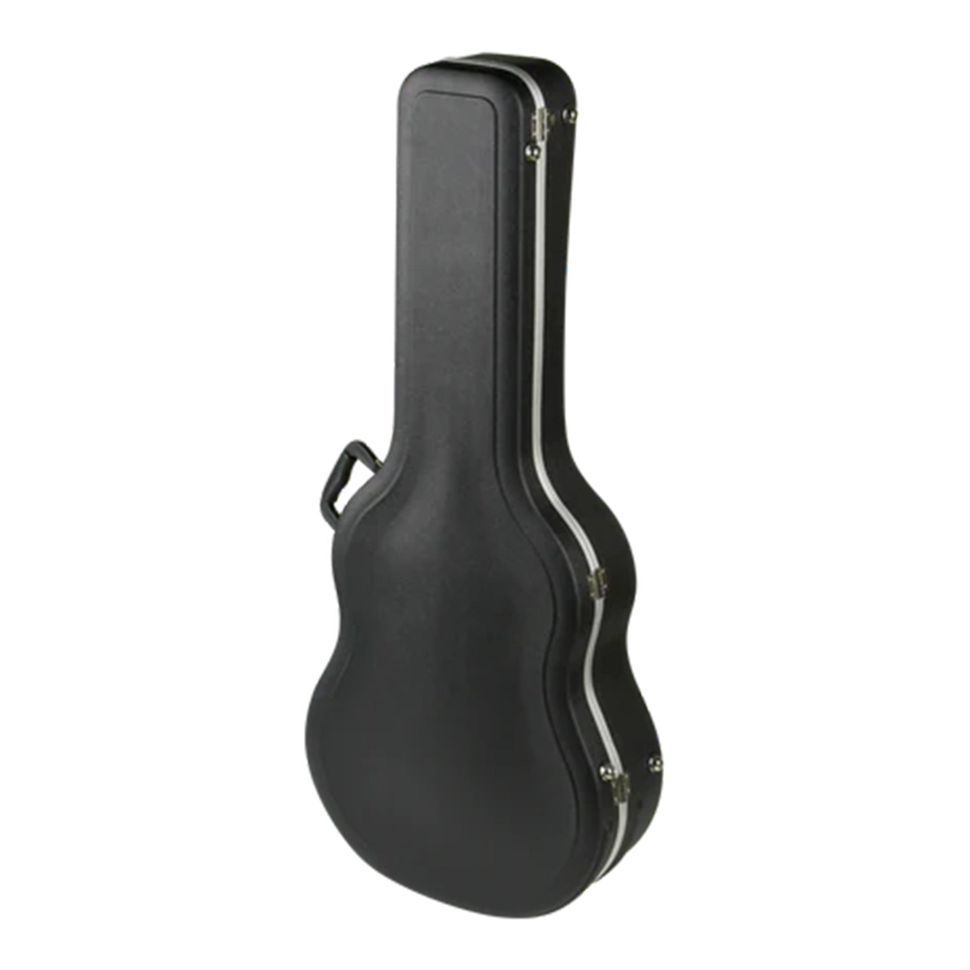 SKB Hardshell Economy Travel Guitar Case for Dreadnought Acoustic Guitars, Black - VMInnovations