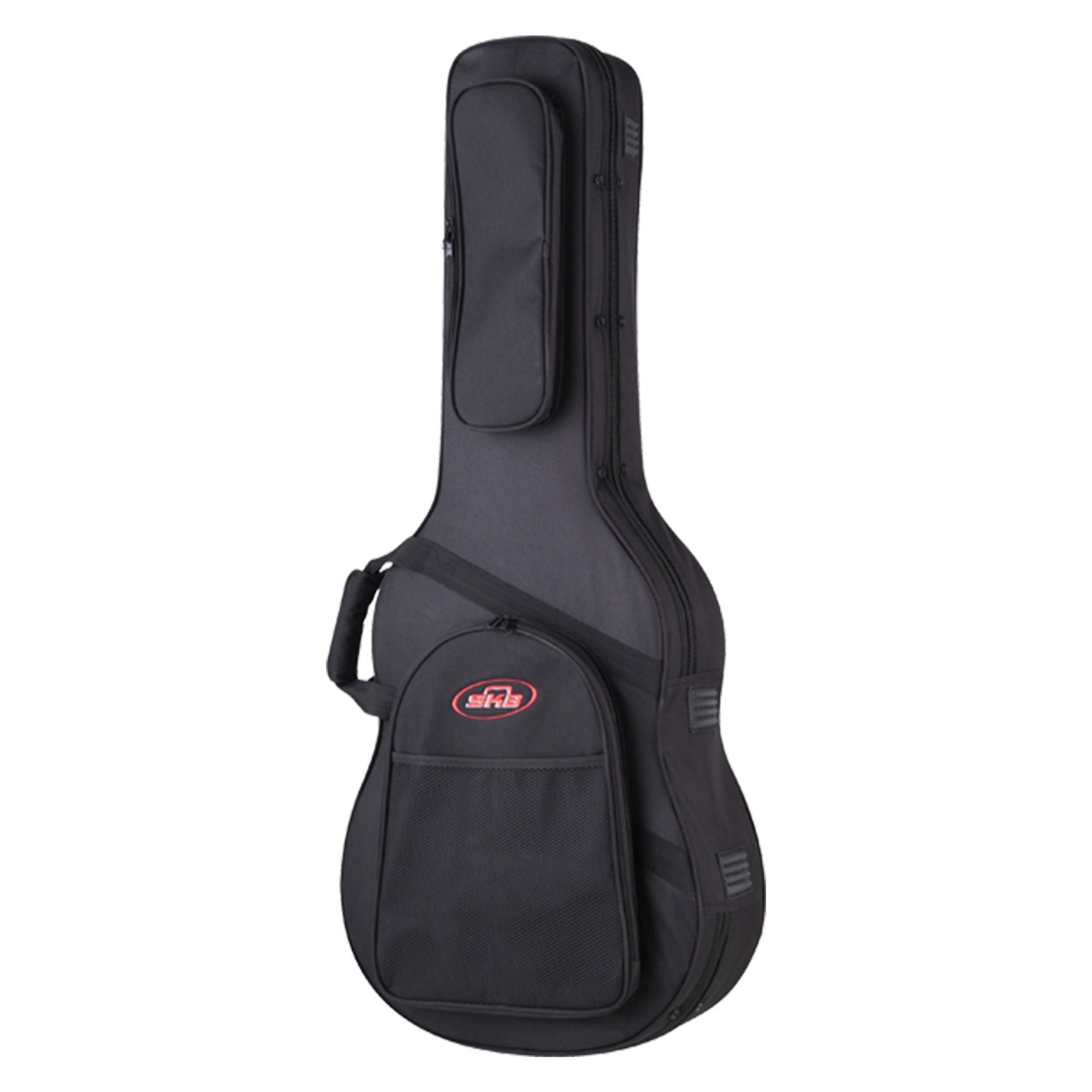 SKB Soft Case Travel Guitar Case for Dreadnought Acoustic Style Guitars, Black - VMInnovations